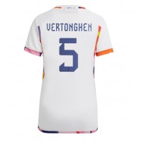 Dámy Fotbalový dres Belgie Jan Vertonghen #5 MS 2022 Venkovní Krátký Rukáv